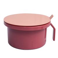调料罐套装调味盒子厨房用品带盖料盒盐罐调味品家用带勺收纳盒|ML5583三格粉色调味盒17-8 一个装