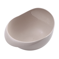 洗水果淘米器家用菜篮子客厅水果盘厨房沥水篮洗米筛水果篮|小号北欧咖