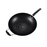 炒锅不粘锅铁锅炒菜锅无油烟炒菜锅煤气灶电磁炉能平底锅W4|34cm单锅+赠品