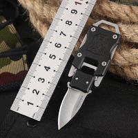 水果刀子迷你刀具折叠刀防身拆快递开箱能玩具学生钥匙扣Y2|-黑色送挂绳