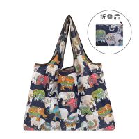 市手提袋买菜包可折叠便携大容量牛津布定制印字C8|泰国象 中号40*39cm