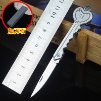 ok钥匙刀迷你防身刀水果刀折叠刀锋利能瑞士军刀户外刀具Z5|钢本色+钥匙圈+磨刀石