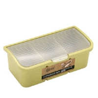 厨房用品小麦调料盒套装家用组合装调味瓶盐糖收纳罐作料盒调料瓶|三格北欧绿