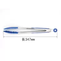 厨房不锈钢硅胶烧烤菜夹子客栈厨房食物夹烘焙面包夹牛排夹F9|硅胶大号款
