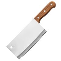 锋利不锈钢菜刀家用免磨切片刀切菜刀骨刀斩切刀厨师刀厨房刀具U0|实木切片刀