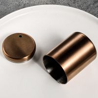 防摔牙签盒牙签筒牙签盅不锈钢家用创意档加厚便携耐摔北欧N1|玫瑰金 中号烟灰缸