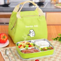 不锈钢带盖分格饭盒保温餐盒儿童学生女上班族餐具套装便当盒餐盘