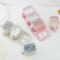 厨房调味盒塑料调味罐套装家用佐料味精盐罐调料罐调味料盒收纳盒|[四层颜色随机]小麦秸秆调味盒