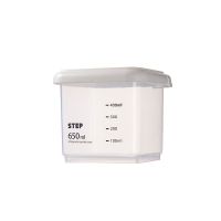 厨房五谷杂粮储物罐冰箱收纳盒 塑料密封罐奶粉罐食品保鲜罐子V5|4个装650ml