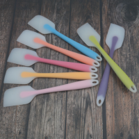 硅胶油刷烧烤刷子耐温不掉毛厨房烘焙工具抹油刷烙饼刷C6|刮刀2把(21cm长)