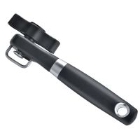 能开罐器 侧开简易不锈钢罐头刀 厨房开罐头小工具U8|黑色