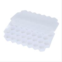 冻冰块模具冰格冰棍冻制冰雪糕做冰冰盒冰棒果冰糕家用硅胶自制网S1|硅胶37格[白色]带盖 4个装[值]