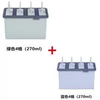 雪糕冰棍冰棒冰淇淋冰糕冰激凌冰块模具家用自制冰格制冰盒冻冰块|[2个装]复古模具绿+蓝