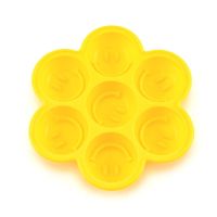 雪糕模具家用冰棍冰棒冰淇淋冻冰块冰格硅胶自制烘焙模具蛋糕模具Z2|黄色笑脸蛋糕模具