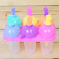 家用自制冰淇淋制冰盒创意冰棒冰棍冰激凌冰格做雪糕模具L6|6格水果