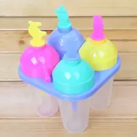 家用自制冰淇淋制冰盒创意冰棒冰棍冰激凌冰格做雪糕模具L6|4格水果
