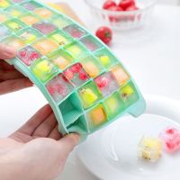 硅胶冰格带盖冰格模具自制冰块冰盒制冰格辅食盒冷冻盒