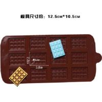 螺丝长条硅胶模具快手网红吃冰模具巧克力蛋糕diy烘焙模具冰格模N3|12连华夫