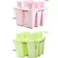 雪糕模具冰激凌冰棒冰棍冰格冰块冰糕棒冰做冰淇淋的模具家用|(粉+绿)2组