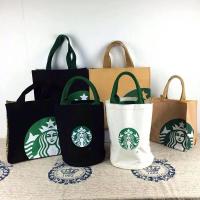 ins日式饭盒袋便当包手拎圆形手提包保温带饭包袋子大号帆布可爱