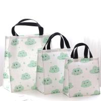 棉麻手提袋女帆布装书袋子中小学生补习袋饭盒袋防水便当袋W3