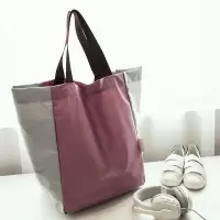 大容量可折叠便携市购物包单肩女手提袋布袋买菜T9|新增藕粉
