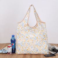 难得遇到便携 折叠中小号尼龙手提袋收纳袋I1|2个金色花枝