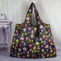 可折叠轻防水单肩便携大号手提买菜包市收纳旅行袋J0|动物园 中号