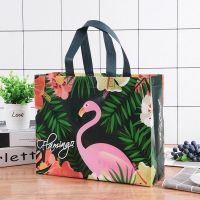 无纺布袋定做加厚覆膜大号手提袋环保印logoU2|绿色鸟 50个中号横版40*30*10