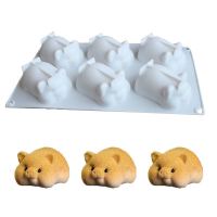 小金猪小猪猪果冻布丁椰奶冻慕斯蛋糕甜品硅胶模具钵仔糕耐温R8|6连小猪