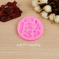 飞马旋转木马造型翻糖蛋糕硅胶模具diy手工梍巧克力慕斯烘培工具Q9|雪人木马