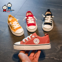 小美和小宝童鞋2020春季新款儿童帆布鞋套脚女童鞋子男童宝宝鞋潮