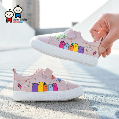 小美和小宝童鞋2020春季新款宝宝鞋卡通手指儿童学步鞋男童女童潮