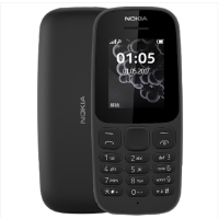 诺基亚(NOKIA)105 新 黑色 直板按键 移动联通2G单卡手机 老人手机 学生备用功能机