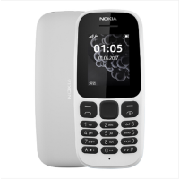 诺基亚(NOKIA)105 新白色 直板按键 移动联通2G单卡手机 老人手机 学生备用功能机