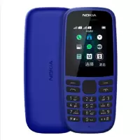 诺基亚(NOKIA)105 新 蓝色 直板按键 移动联通2G单卡手机 老人手机 学生备用功能机