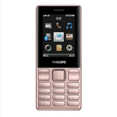 飞利浦（PHILIPS）E170 移动联通2G 双卡双待 老人手机老年机 学生备用功能机 粉色