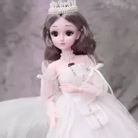 60cm洋娃娃女孩公主玩具仿真精致换装超大套装圣诞 伊丽沙白 音乐版+(礼盒装)