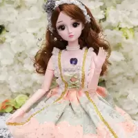 60cm洋娃娃女孩公主玩具仿真精致换装超大套装圣诞 莉雪公主 音乐版+(礼盒装)