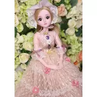 60cm会说话娃娃超大智能洋娃娃女孩婚纱换装套装公主生日女童对话玩具大号 灰姑娘(60厘米) 音乐版