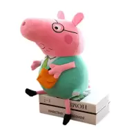 小猪佩奇毛绒玩具公仔布娃娃抱枕玩偶儿童居家小摆件工厂员工定制节日生日（量大可以定制生产） 佩奇30厘米 收 猪妈50厘米