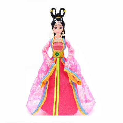 艾莎公主玩具芭比娃娃玩具冰雪奇缘娃娃冰公主换装娃娃套装女孩玩具大礼盒婴儿生日过家家玩具女童洋娃娃 古装娃娃蓝色(雪花)