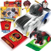 买奇酷正版盟卡车神灵兽变形球丸萌卡车神战车爆裂儿童男孩玩具 激斗套装[黑金大圣]1车1球3盟卡[MCG101]