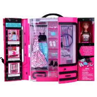 芭比(Barbie) 芭比娃娃套装大礼盒换装芭比娃娃梦幻衣橱彩虹城堡公主女孩玩具生 新款梦幻厨房FRH73(含芭比娃娃)