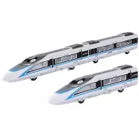 铠威 复兴号和谐号火车玩具动车组高铁1/87仿真合金模型男孩轨道玩具套装摆件 复兴号(车头)金色