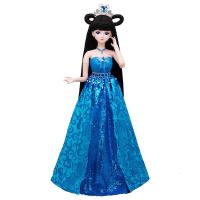 娃娃夜萝莉娃娃玩具女孩正品衣服公主娃娃套装SD/BJD娃娃60厘米灵公主女孩玩具生日 水玲珑礼服 雪纷飞