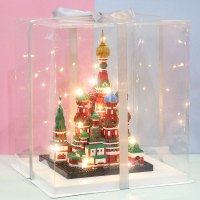 瓦西里大教堂小颗粒微积木大人高难度建筑拼装成年立体 瓦西里礼盒灯光版（送工具包）