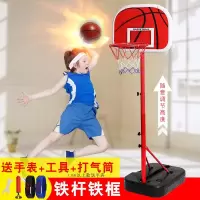 体育落地式移动家庭版青少年室内家用训练篮球架子室外篮球框投蓝 1.7米豪华版可升降+3球+工具落