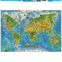 大号平图2000成人拼图大拼图难度10000恶搞水晶1000块带框puzzle 天蓝色动物世界1000分区