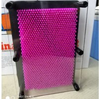 3D魔术手膜克隆三维立体特大钉针脸印手印玩具儿童百变针画手模 方形款紫色 中号